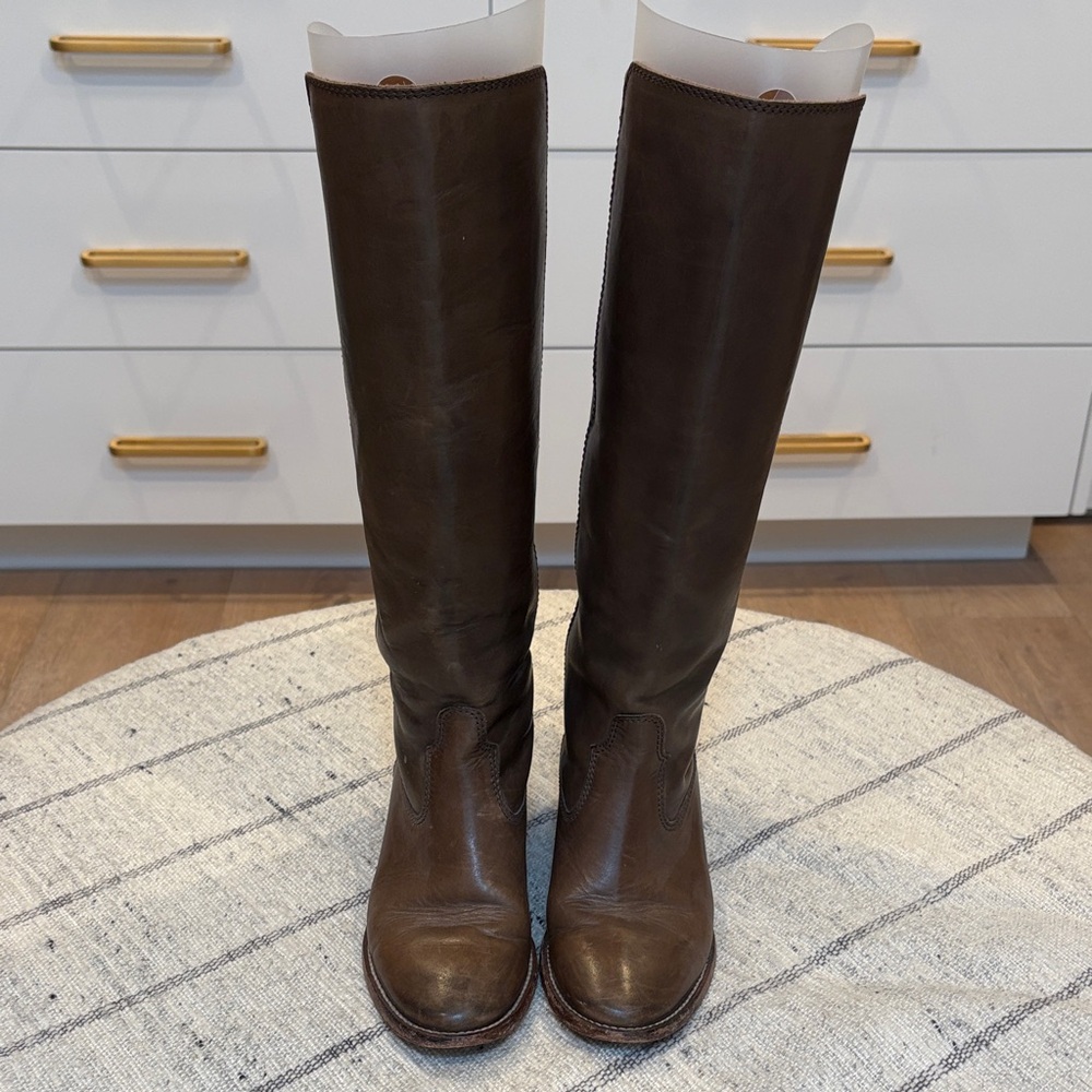 Isabel Marant Leather Riding Boots 37